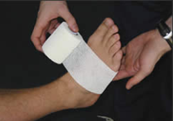 Preventative Full Ankle Strapping - Step 1