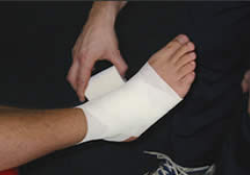 Preventative Full Ankle Strapping - Step 7