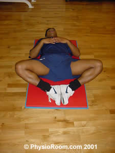 Gentle groin stretch