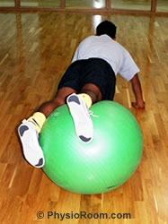 Photo: shoulder, trunk and adductor exercise