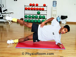 Photo: arm, trunk and abductor exercise