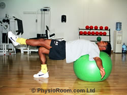 Photo: hamstring and gluteal exercise
