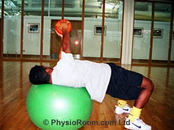 Photo: trunk and gluteal exercise