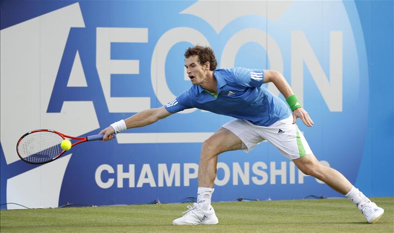 Andy Murray in white Aircast A60 Ankle Brace