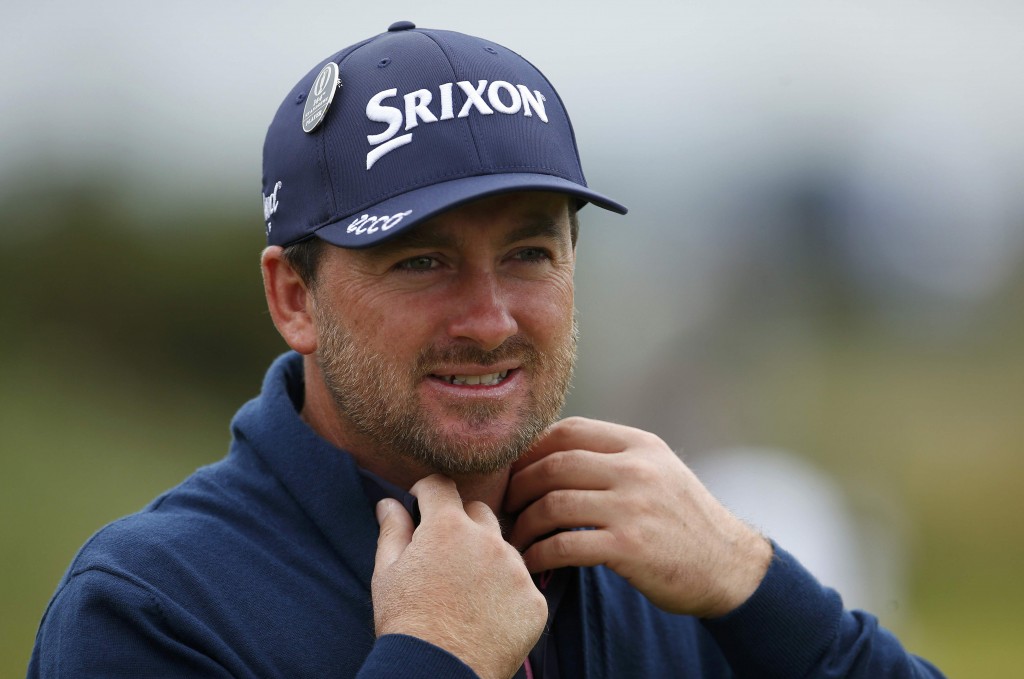 McDowell of Northern Ireland stands on the driving range ahead of a practice round ahead of the British Open golf championship on the Old Course in St. Andrews, Scotland