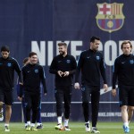 Football Soccer - Barcelona training - Champions League - Joan Gamper training camp