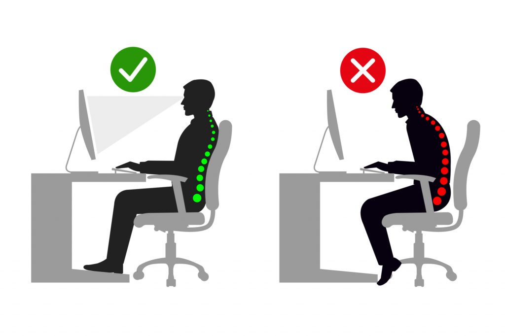 Good Posture v Poor Posture